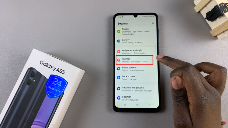 Change Theme On Samsung Galaxy A05