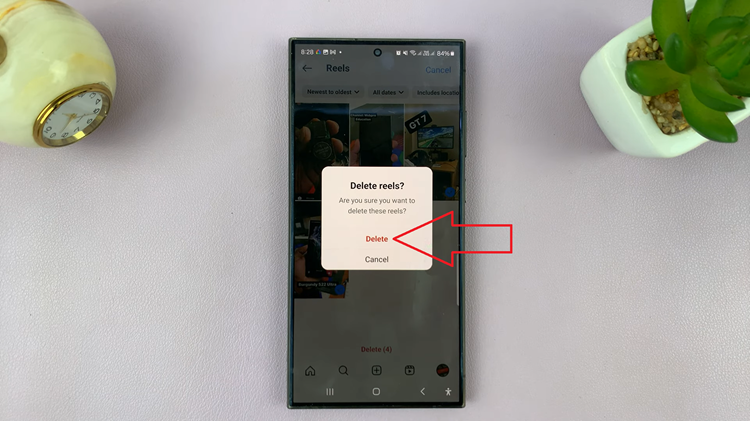 Delete Instagram Reels