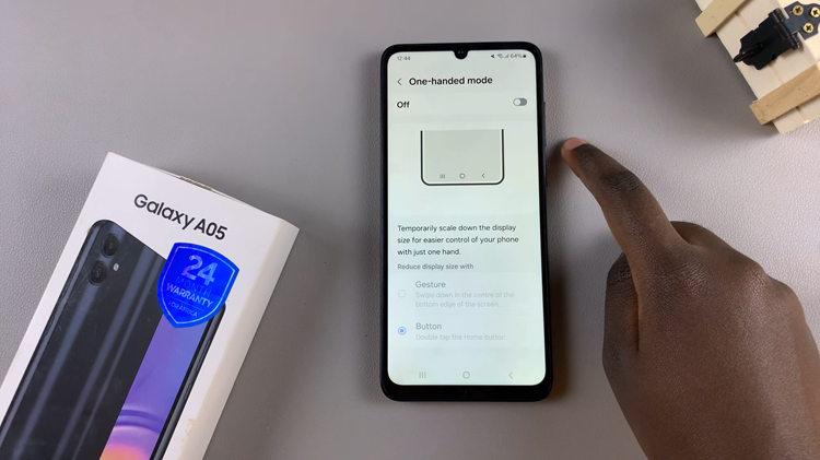 How To Disable One Handed Mode On Samsung Galaxy A05