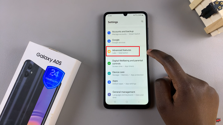 Disable One Handed Mode On Samsung Galaxy A05