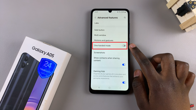How To Enable One Handed Mode On Samsung Galaxy A05