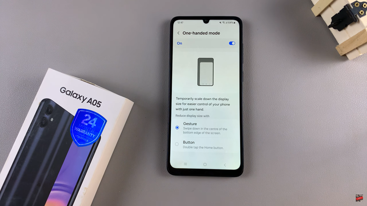 Enable One Handed Mode On Samsung Galaxy A05
