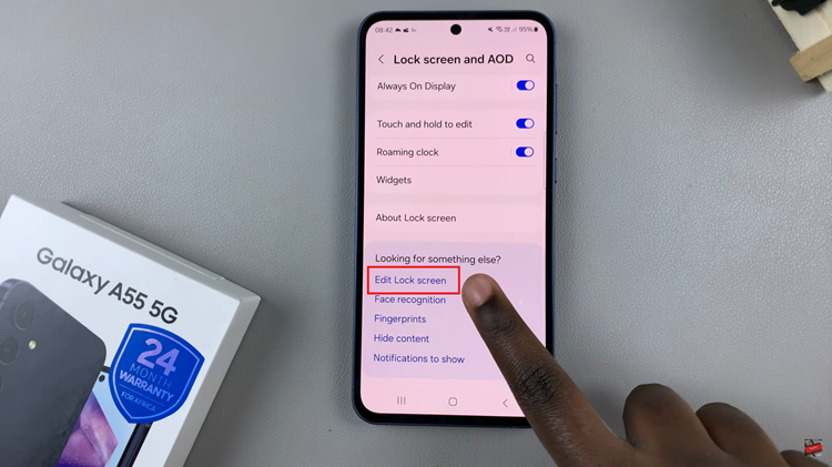 How To Add Analog Clock To Always ON Display On Samsung Galaxy A55 5G