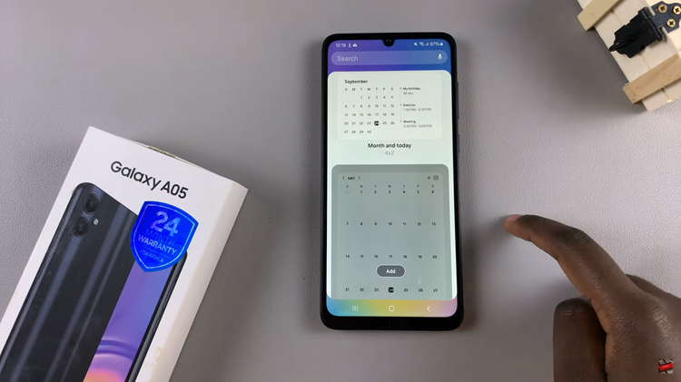 How To Add Calendar Widget To Home Screen On Samsung Galaxy A05