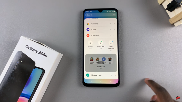 How To Add Contact Widget To Home Screen On Samsung Galaxy A05s