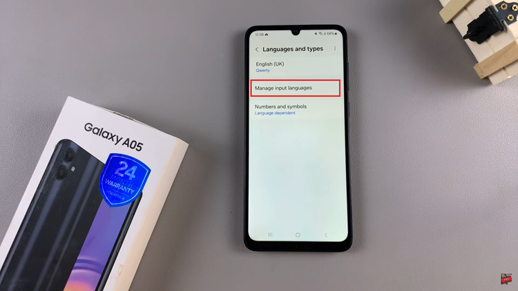 Cómo agregar el idioma del teclado en Samsung Galaxy A05