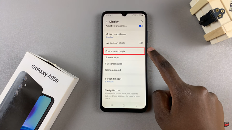 How To Change Font Size On Samsung Galaxy A05s