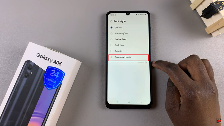 How To Change Font Style On Samsung Galaxy A05