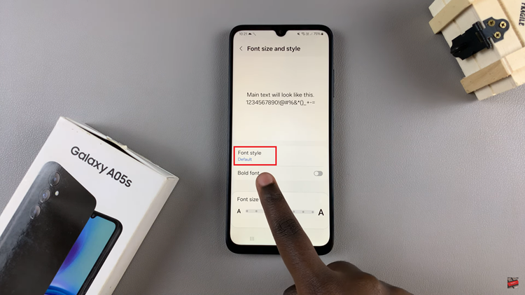 How To Change Font Style On Samsung Galaxy A05s