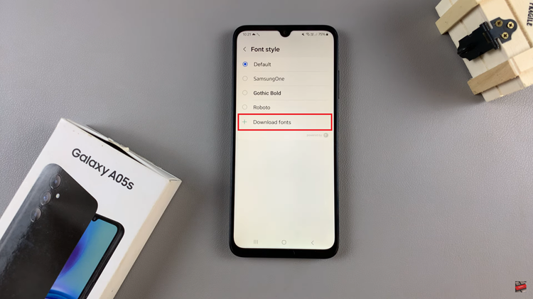 How To Change Font Style On Samsung Galaxy A05s