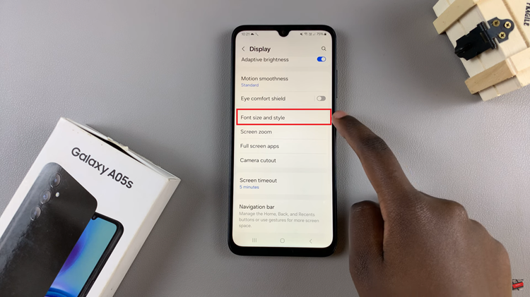 How To Change Font Style On Samsung Galaxy A05s