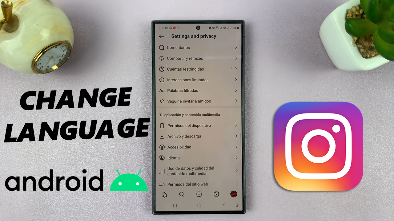 How To Change Language On Instagram (Android)