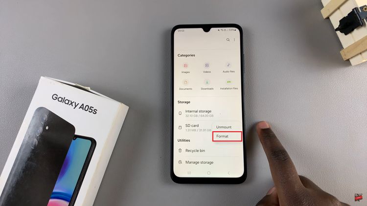 How To Format SD Card On Samsung Galaxy A05s
