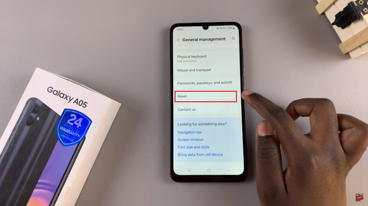 How To Reset Network Settings On Samsung Galaxy A05