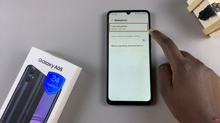 How To Set Up Face Unlock On Samsung Galaxy A05