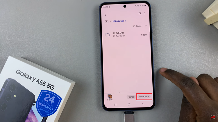How To Transfer Files From Samsung Galaxy A55 5G To USB Flash Drive