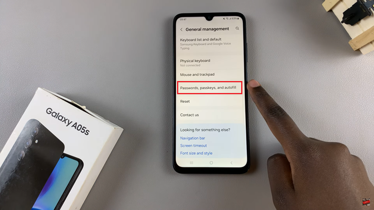  Import & Export Passwords On Samsung Galaxy A05s