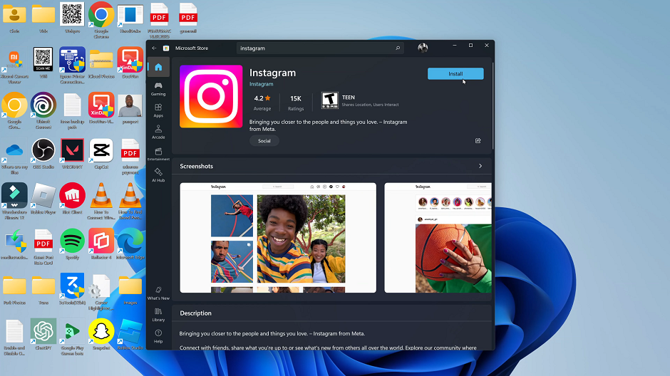 How To Install Instagram App On Windows