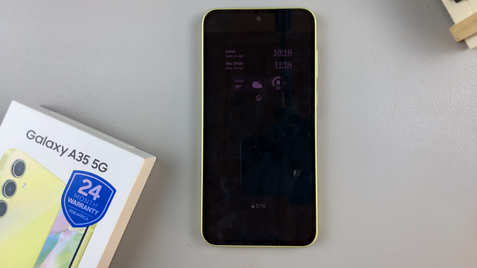 How To Add Multiple Clocks To Always ON Display On Samsung Galaxy A35 5G