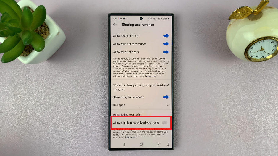 How To Allow People To Download Your Instagram Reels