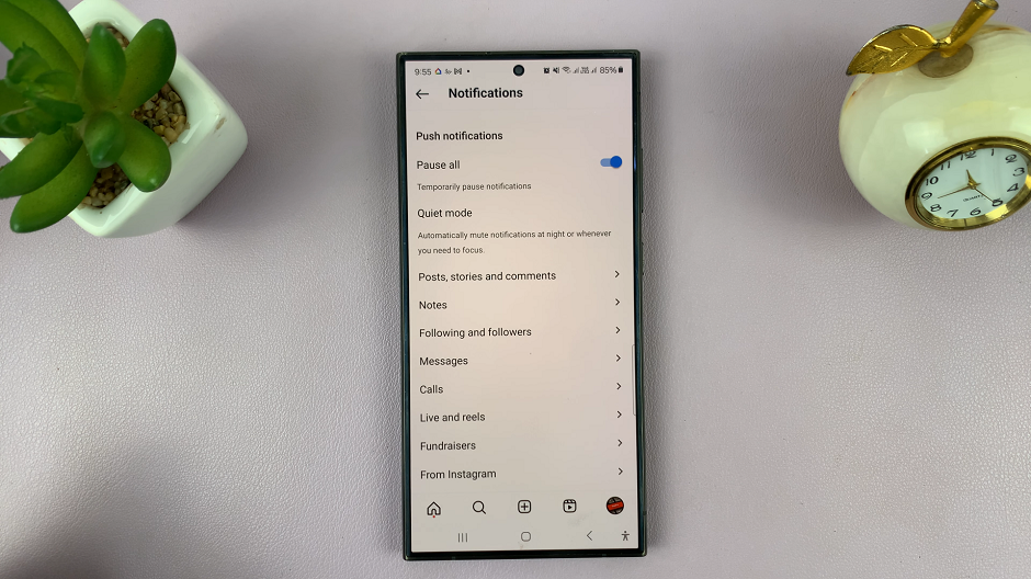 How To Pause All Notifications On Instagram