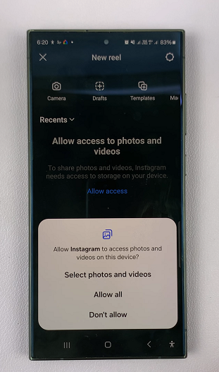 How To Allow Instagram Access To Photos & Videos On Android