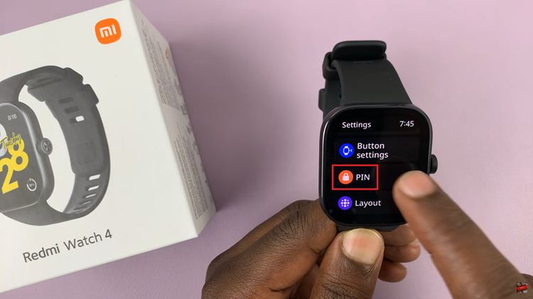 Remove PIN On Redmi Watch 4