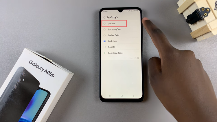 How To Revert To Default Font Style On Samsung Galaxy A05s