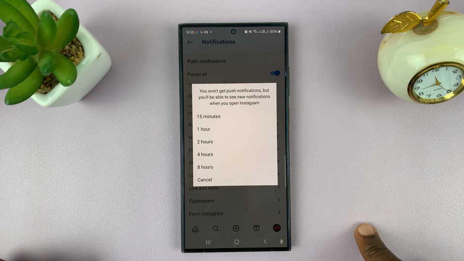 How To Pause All Notifications On Instagram