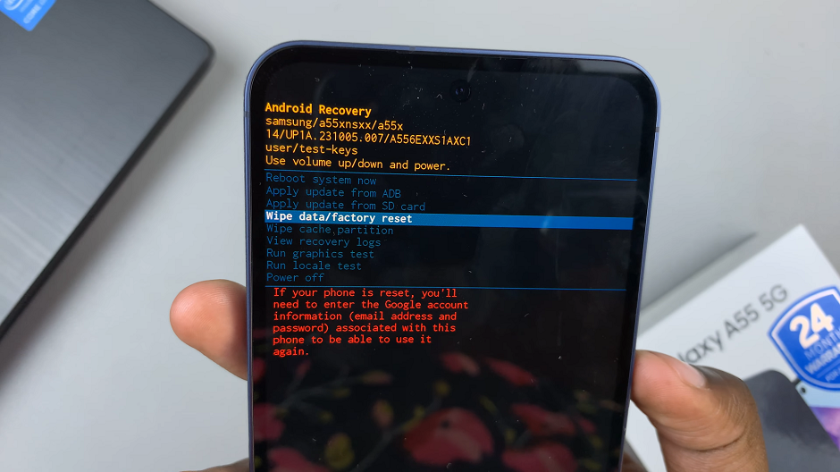 How To Enter & Exit Recovery Mode On Samsung Galaxy A55 5G