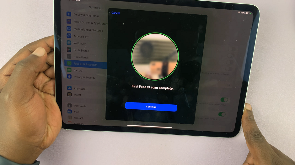 Set Up Face ID On M4 iPad Pro