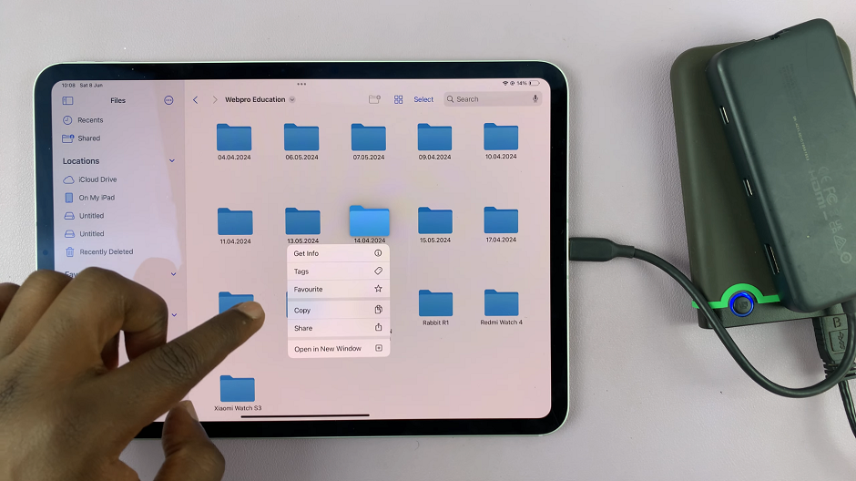 How To Connect Hard Disk To M4 iPad Pro