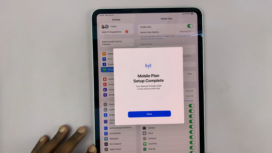 Add eSIM On M4 iPad Pro