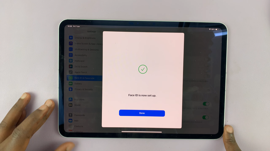 How To Set Up Face ID On M4 iPad Pro
