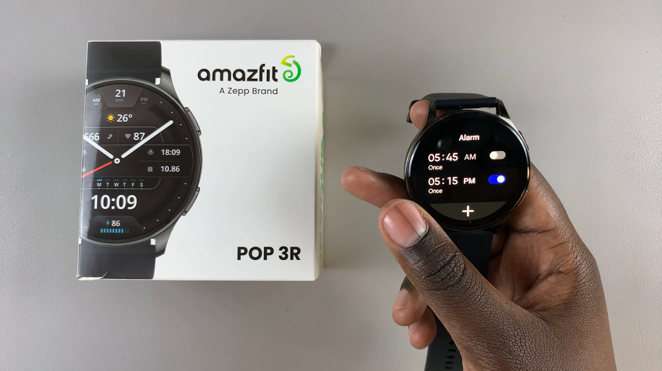 Create Alarm On Amazfit Pop 3R