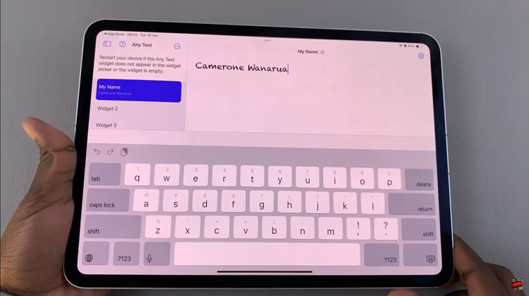 How To Add Name To Lock Screen On iPad