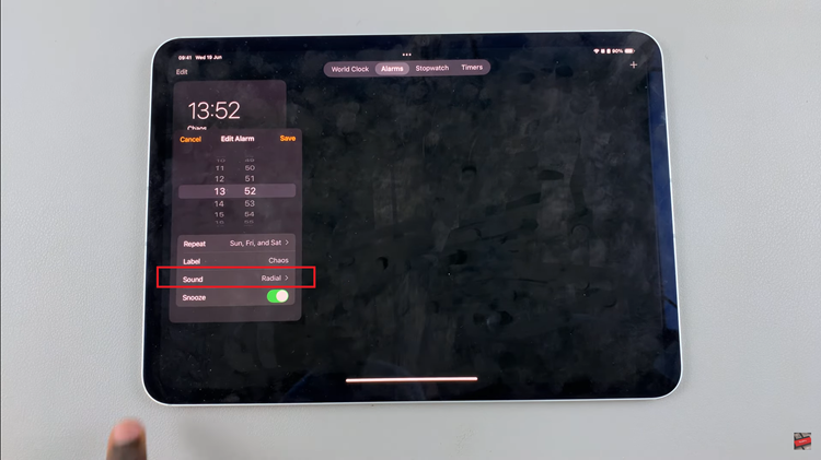 How To Change Alarm Sound On iPad