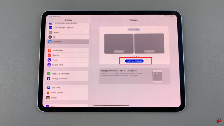 How To Change Lock Screen Wallpaper On iPad