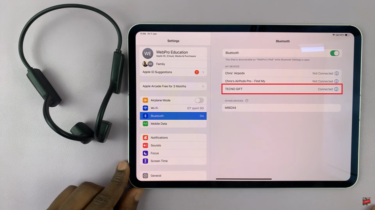 How To Connect Bluetooth Headphones On M4 iPad Pro
