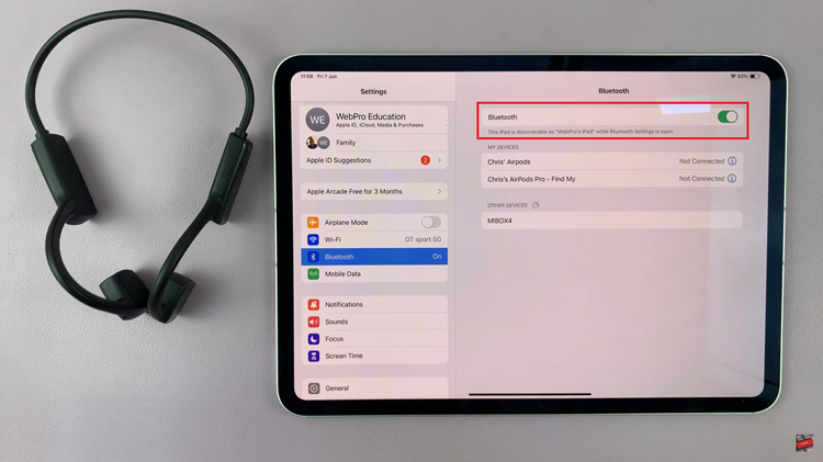 How To Connect Bluetooth Headphones On M4 iPad Pro
