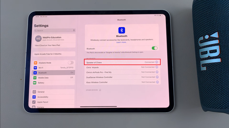 How To Connect Bluetooth Speaker To iPad