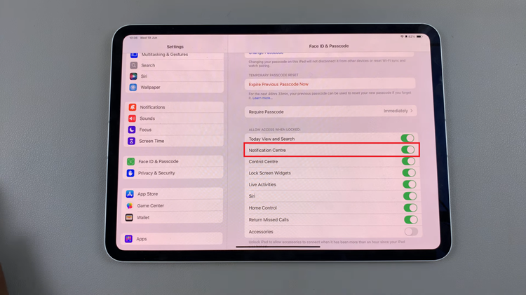How To Disable Lock Screen Notifications On iPad