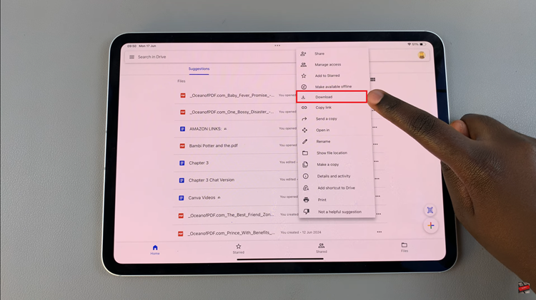 How To Download Files From Google Drive On iPad