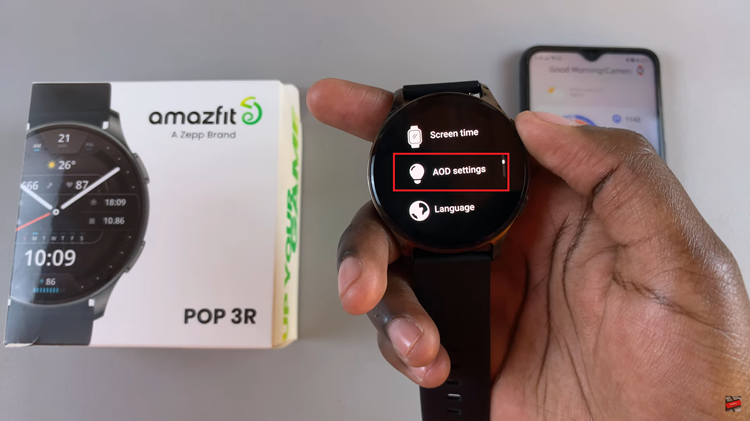 How To Enable & Disable Always On Display On Amazfit Pop 3R