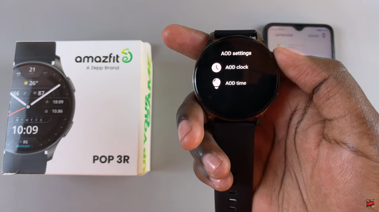 How To Enable & Disable Always On Display On Amazfit Pop 3R