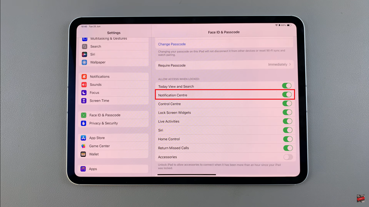 How To Enable & Disable Notification Center On iPad