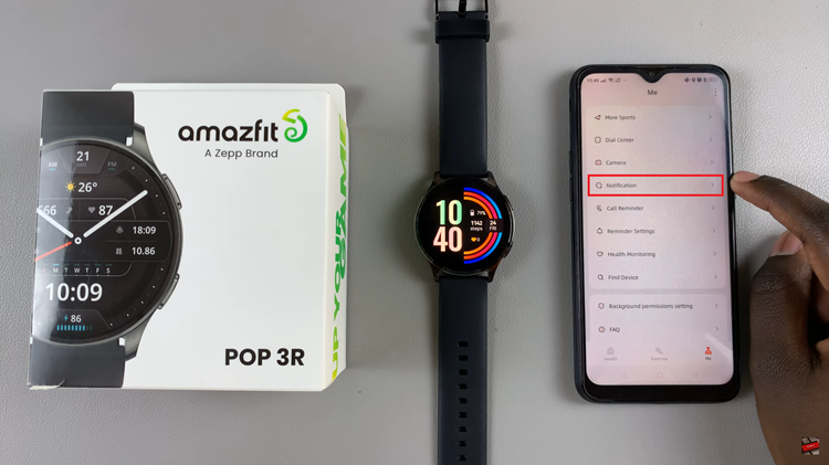 How To Enable & Disable Notifications On Amazfit Pop 3R