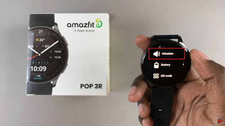 How To Enable & Disable Vibrations On Amazfit Pop 3R