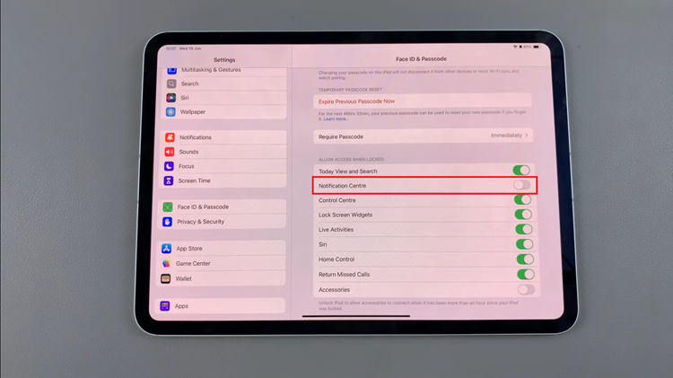 How To Enable Lock Screen Notifications On iPad