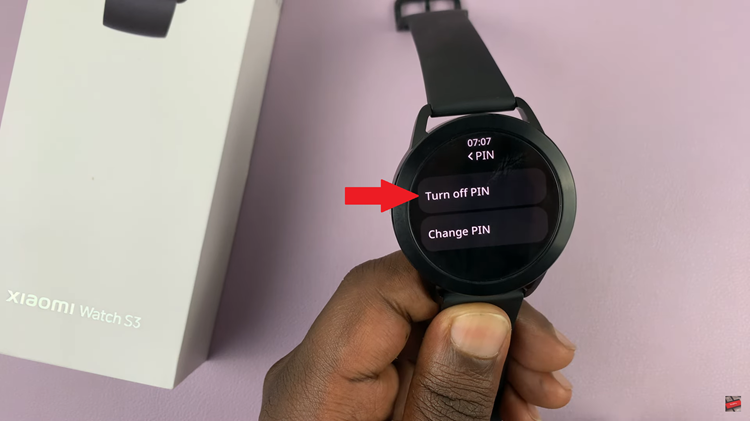 How To Remove PIN On Xiaomi Watch S3